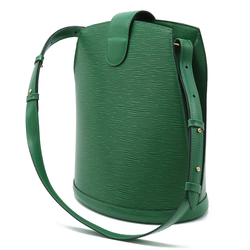 Louis Vuitton Borneo Epi Shoulder Bag Hobo Cluny Green